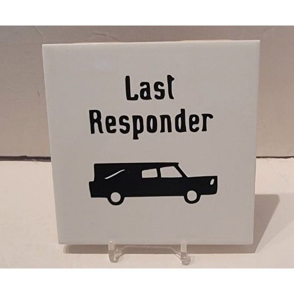 Last Responder Ceramic Tile Coaster